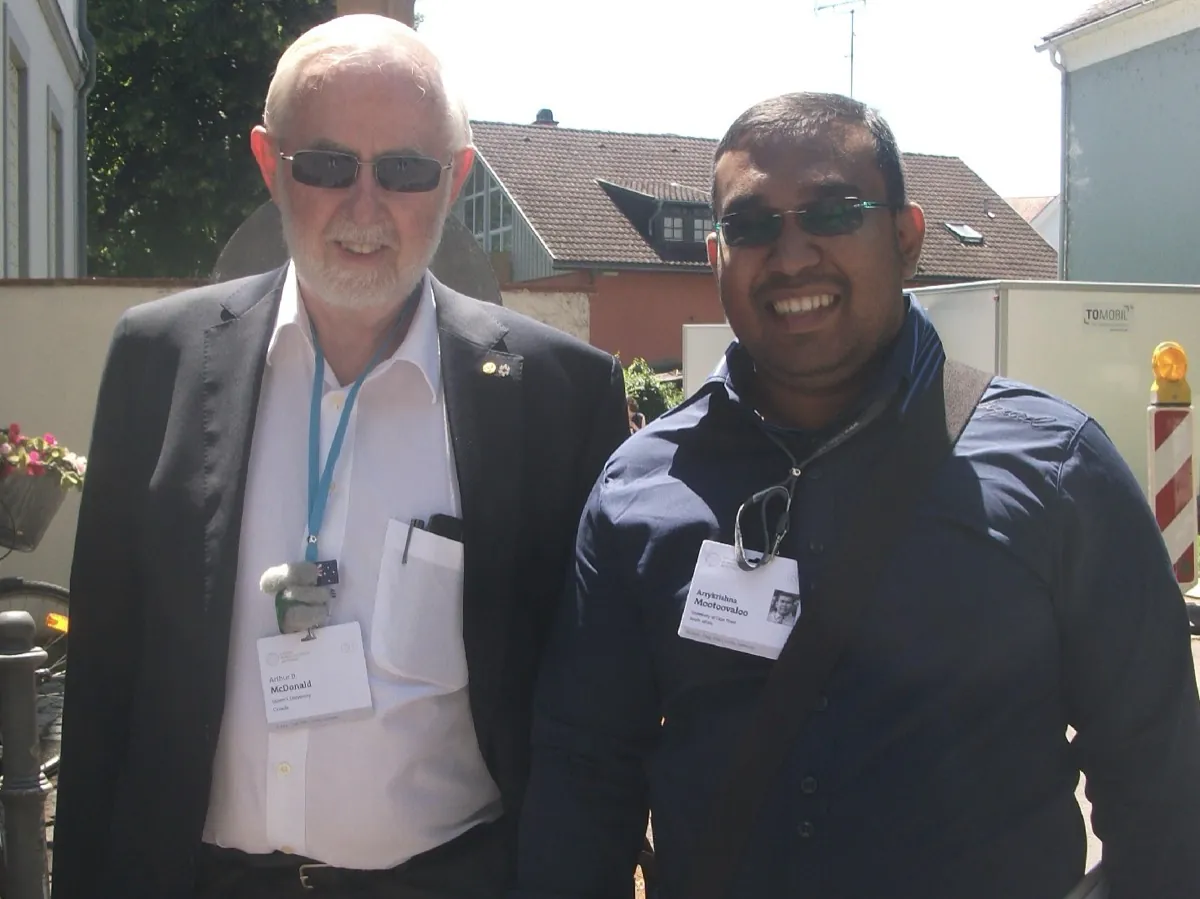 Prof. Arthur McDonald at the Lindau Nobel Laureate Meeting 2016